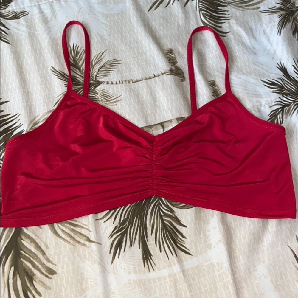 Soft and light bralette red